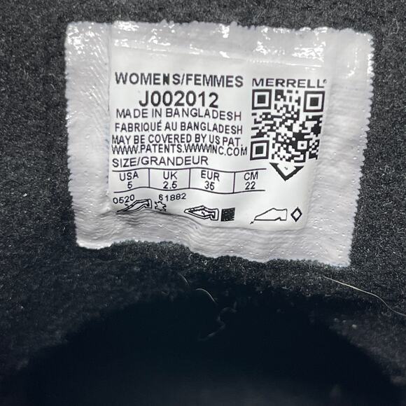 Merrell Womens Snowcreek Lace Boots Round Toe Waterproof‎ J002012 Black Size 5 - Picture 7 of 7